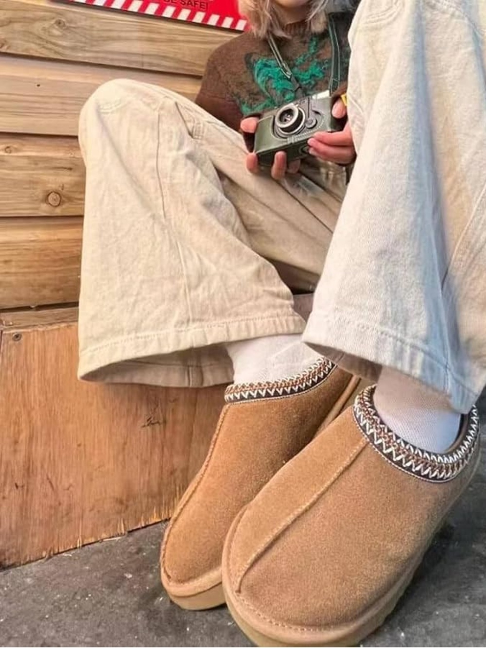 Cozy Platform Slippers Indoor & Outdoor | Warm Faux Fur | Non-Slip Sole | Women